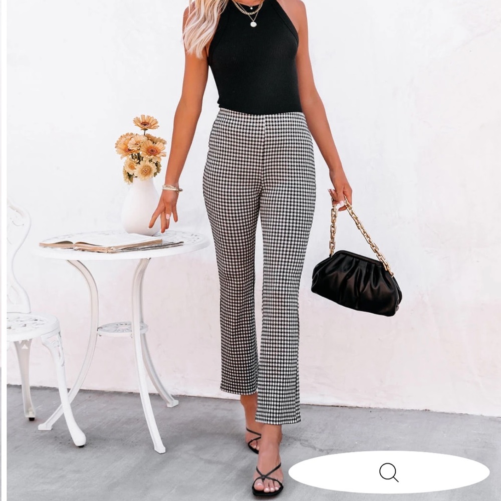 NWOT Crop ankle houndstooth pants